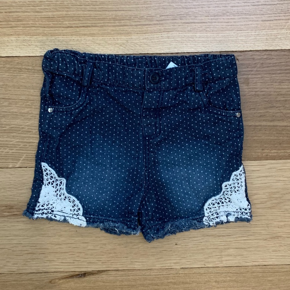 Beebay polka dot jean shorts